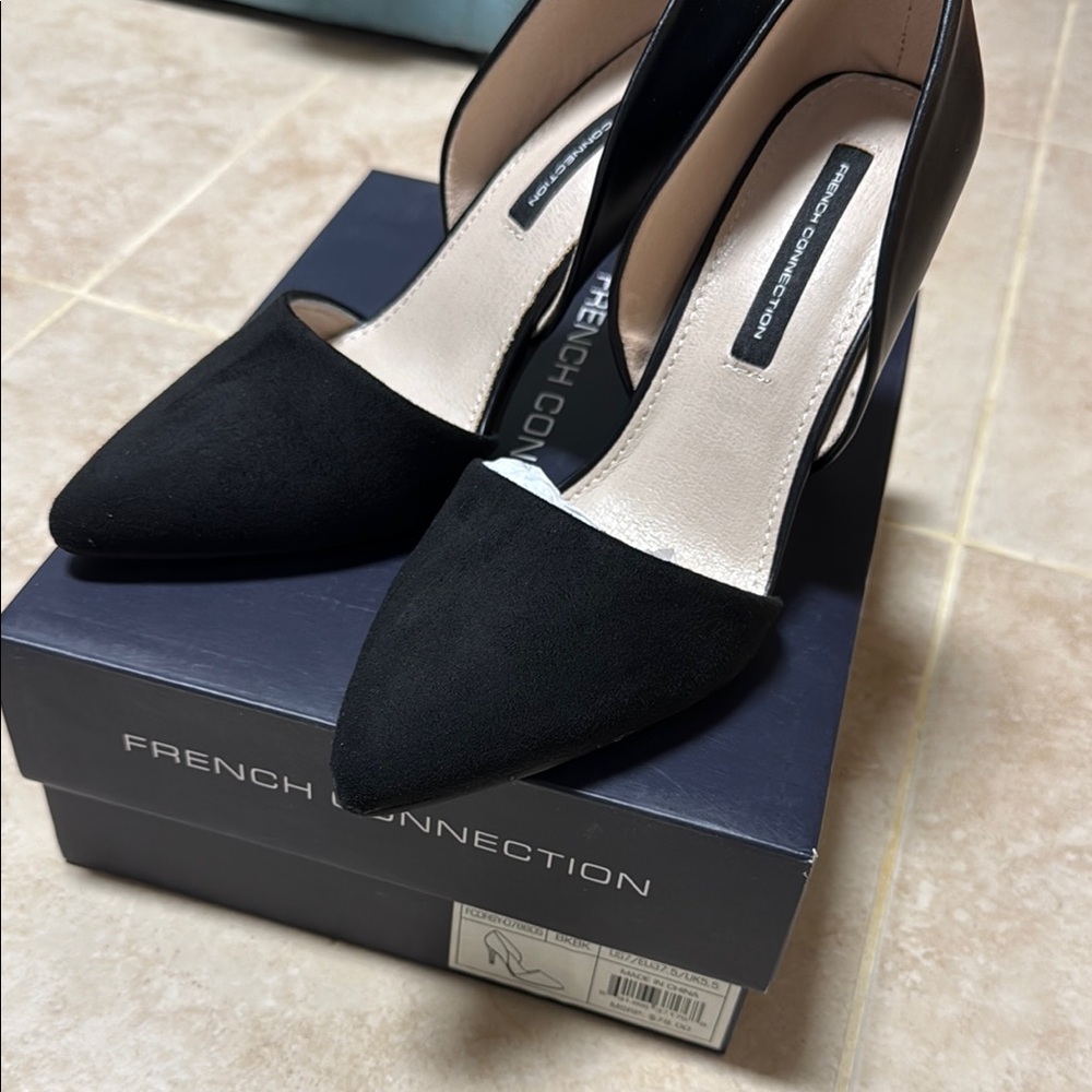French Connection Black Heels